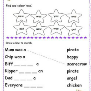 Making Faces. ORT Worksheet Oxford Reading Tree Level 1. PRE-K